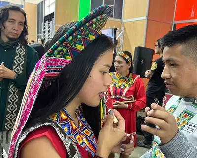 Artesanos indígenas se estrenaron en la pasarela de Eje Moda 2022
