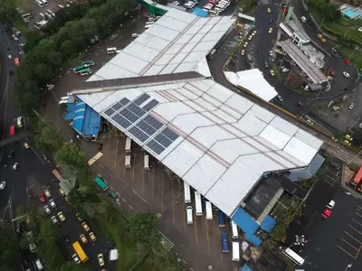 Paneles solares del Terminal de Transportes, una apuesta por el medio ambiente del Gobierno de la Ciudad