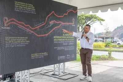 Alcalde Carlos Maya anuncia nueva conexión vial al aeropuerto, a la altura del barrio Gilberto Peláez