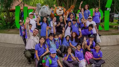Estudiantes de las instituciones educativas de Pereira visitaron el Bioparque Ukumarí