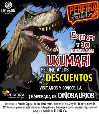 Navidad de dinosaurios en Ukumarí