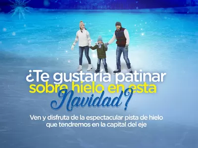 Administración municipal invita a las familias pereiranas a patinar gratis sobre el hielo