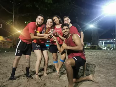 Ganadores del torneo de Ultimate del Parque Olaya Herrera