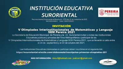 La Secretaría de Educación invita a participar de las Olimpiadas de Matemáticas y Lenguaje